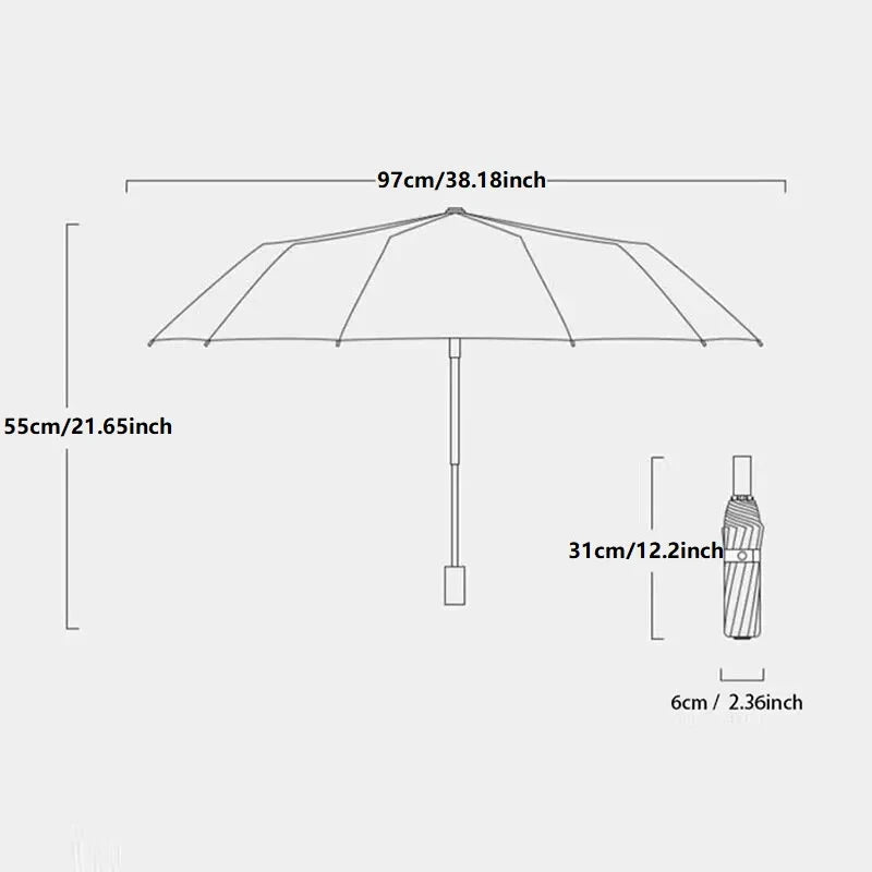 Automatic UV Resistant Folding Umbrella